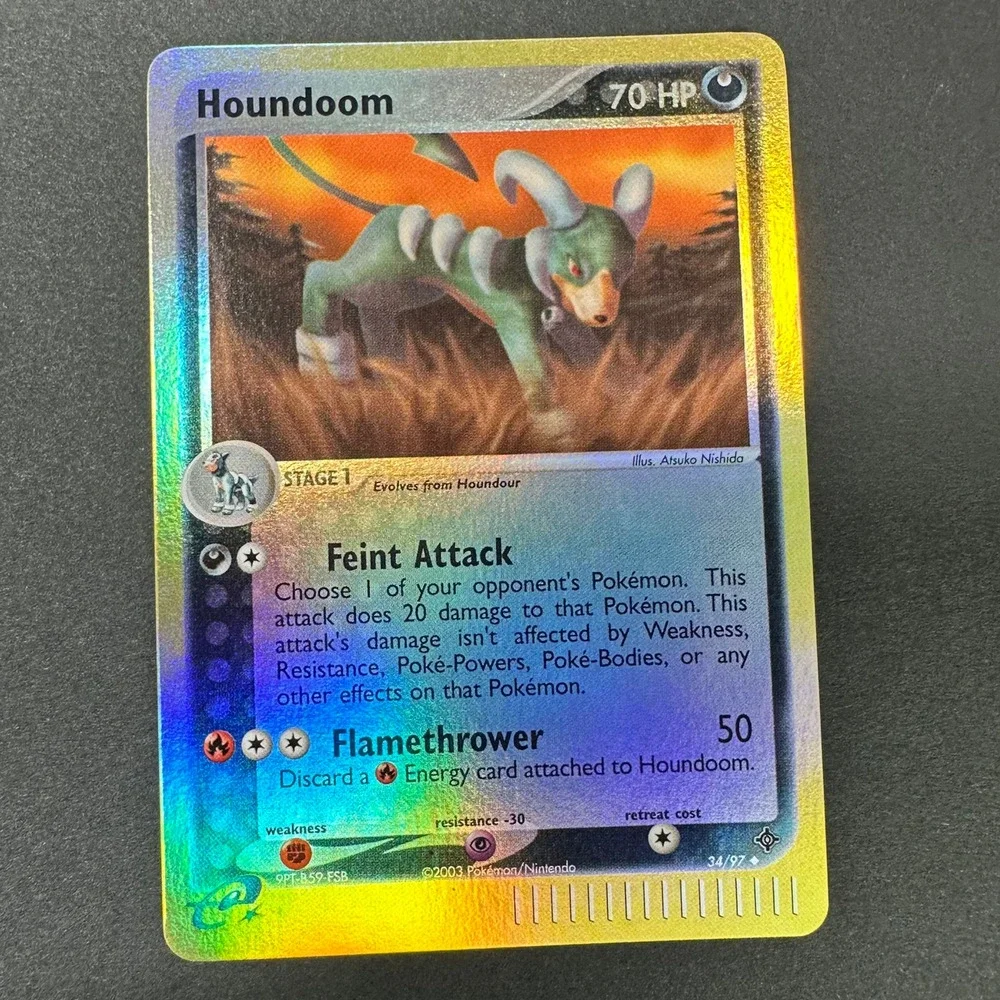 Pokemon TCG Houndoom EX Dragon 34/97 Uncommon Reverse Holo NM/LP